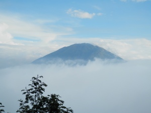 A view from near the peak of Mt. Rinjani